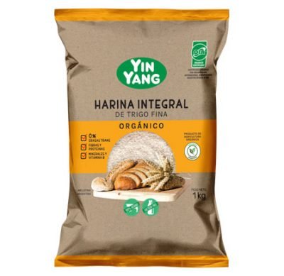 Harina Integral Orgánica de Trigo YING YANG - 1kg