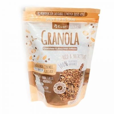 Granola Doypack Chocolate y Amaranto inflado KUATI x 400g