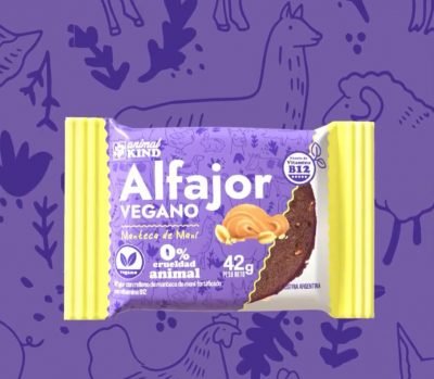 Alfajor Vegano ANIMAL KIND Relleno Maní
