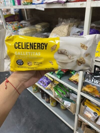 Galletitas Celienergy bañadas - nuez -SIN TACC