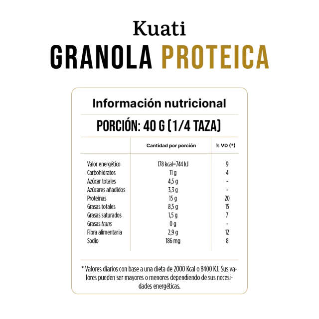 Granola Proteica 200g KUATI - Image 3